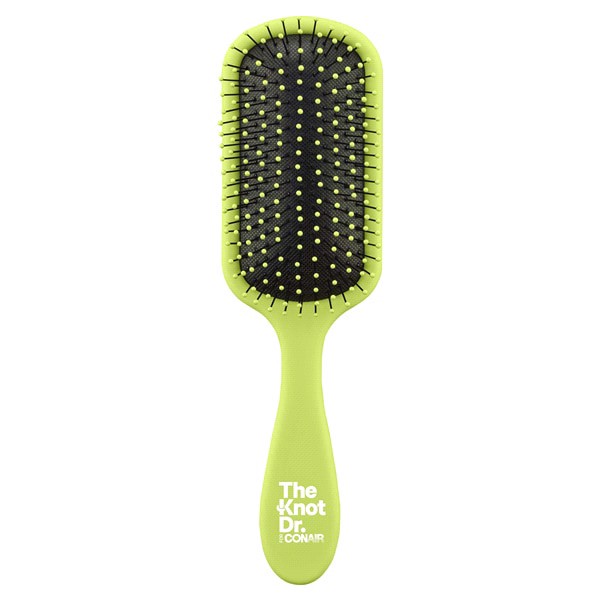 slide 4 of 5, Conair Knot Dr. Pro Brite Hairbrush - Pomelo Green, 1 ct