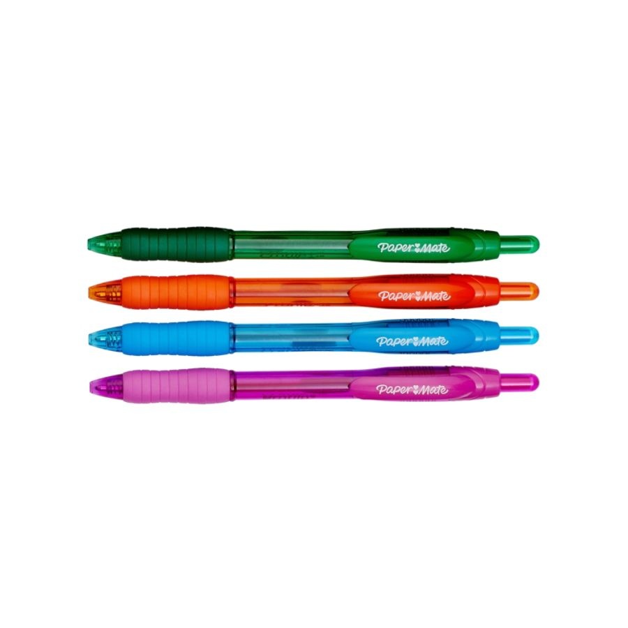 slide 2 of 10, Paper Mate Profile Assorted Color Ball Point Pens, 4 ct