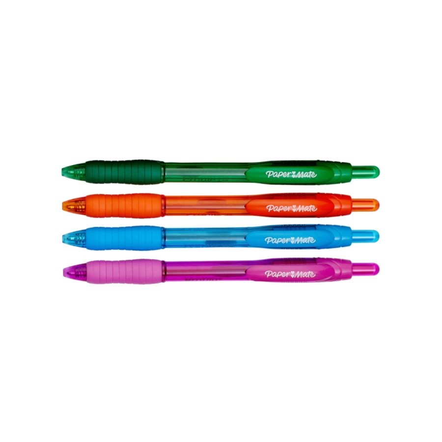 slide 5 of 10, Paper Mate Profile Assorted Color Ball Point Pens, 4 ct