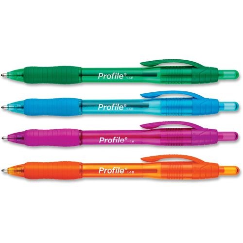 slide 7 of 10, Paper Mate Profile Assorted Color Ball Point Pens, 4 ct