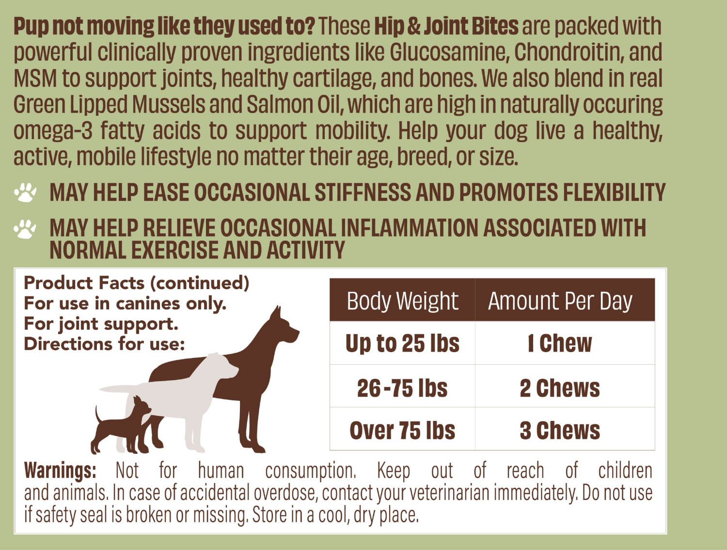 slide 3 of 5, Natural Dog Company Hip And Joint, 90 ct