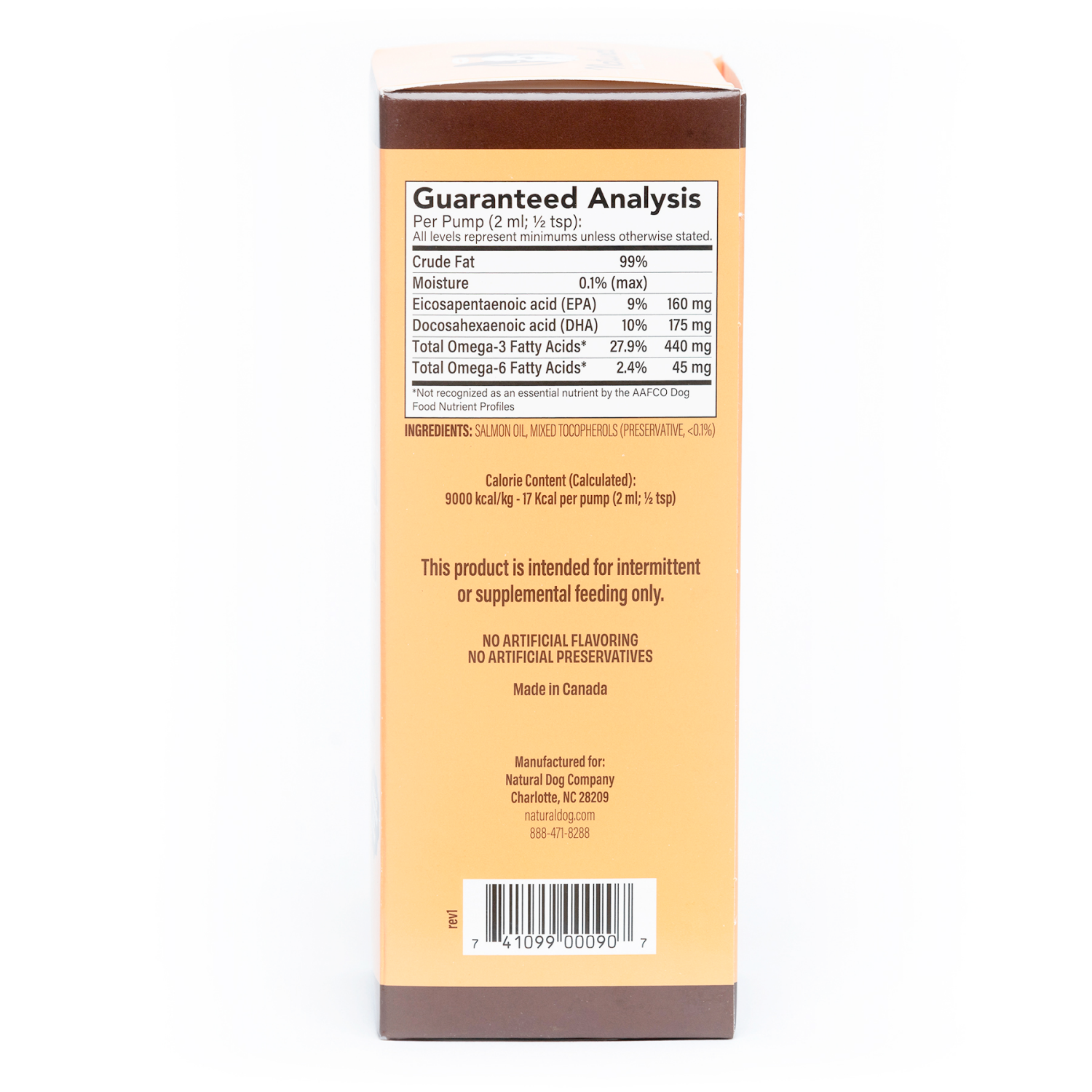 slide 4 of 4, Natural Dog Company Salmon Oil 16 oz, 16 oz