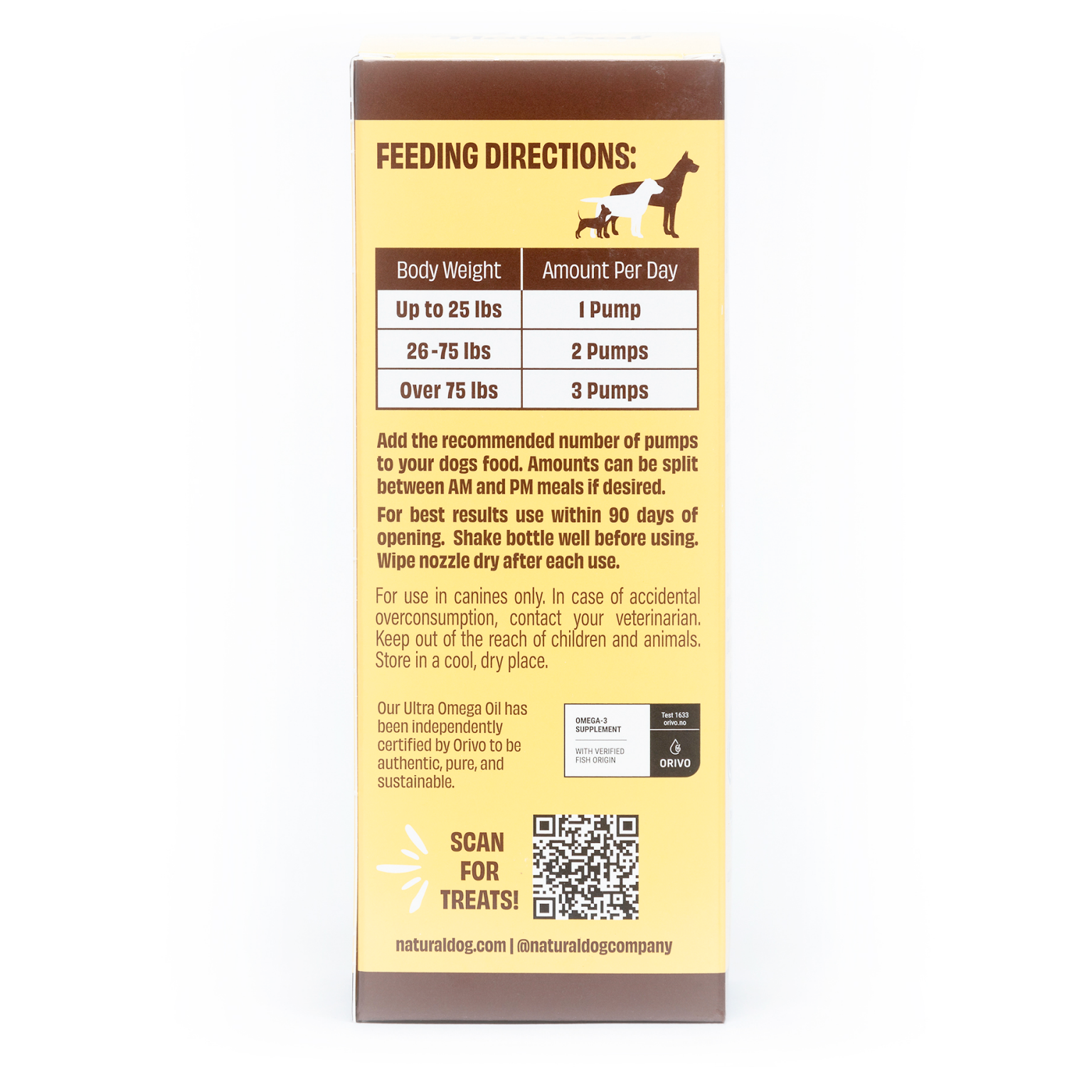 slide 2 of 3, Natural Dog Omega Oil, 16 oz, 16 oz