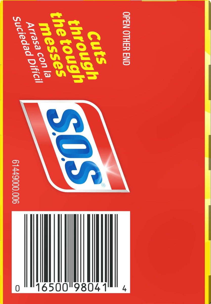 slide 4 of 8, S.O.S. Steel Wool Soap Pads, 4 ct