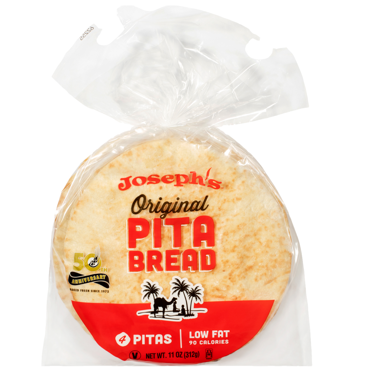 slide 1 of 2, Joseph's Pita Bread, Original, 4 ct; 11 oz