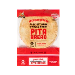Joseph's Pita Bread, Flax, Oat Bran & Whole Wheat