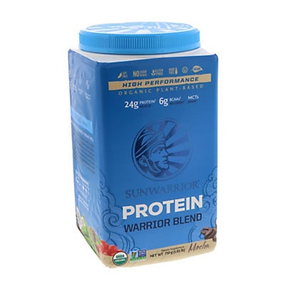 slide 1 of 1, Sunwarrior Warrior Blend Mocha Protein Powder, 1.65 lb