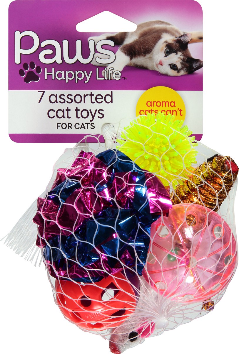 slide 7 of 11, Paws Happy Life For Cats Assorted Cat Toys 7 ea, 7 ct