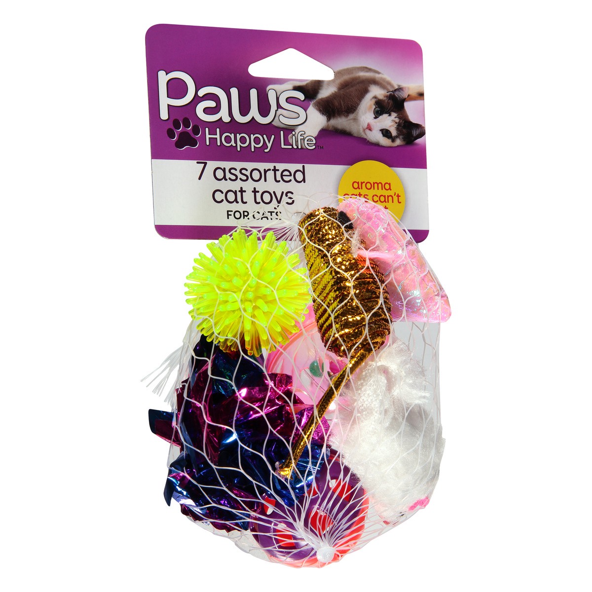 slide 8 of 11, Paws Happy Life For Cats Assorted Cat Toys 7 ea, 7 ct