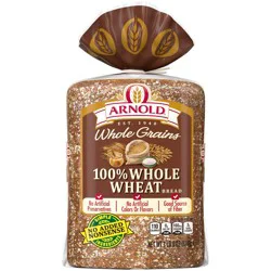 Arnold Whole Grains 100% Whole Wheat Bread
