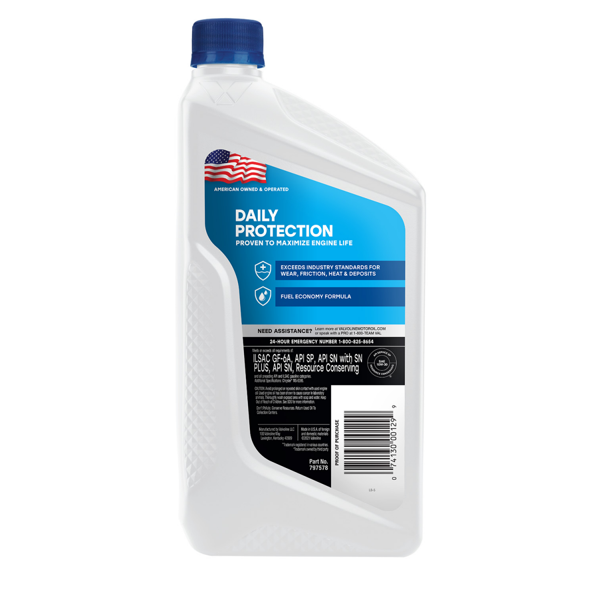 slide 2 of 2, Valvoline Daily Protection SAE 10W-30 Motor Oil 1 qt, 1 ct