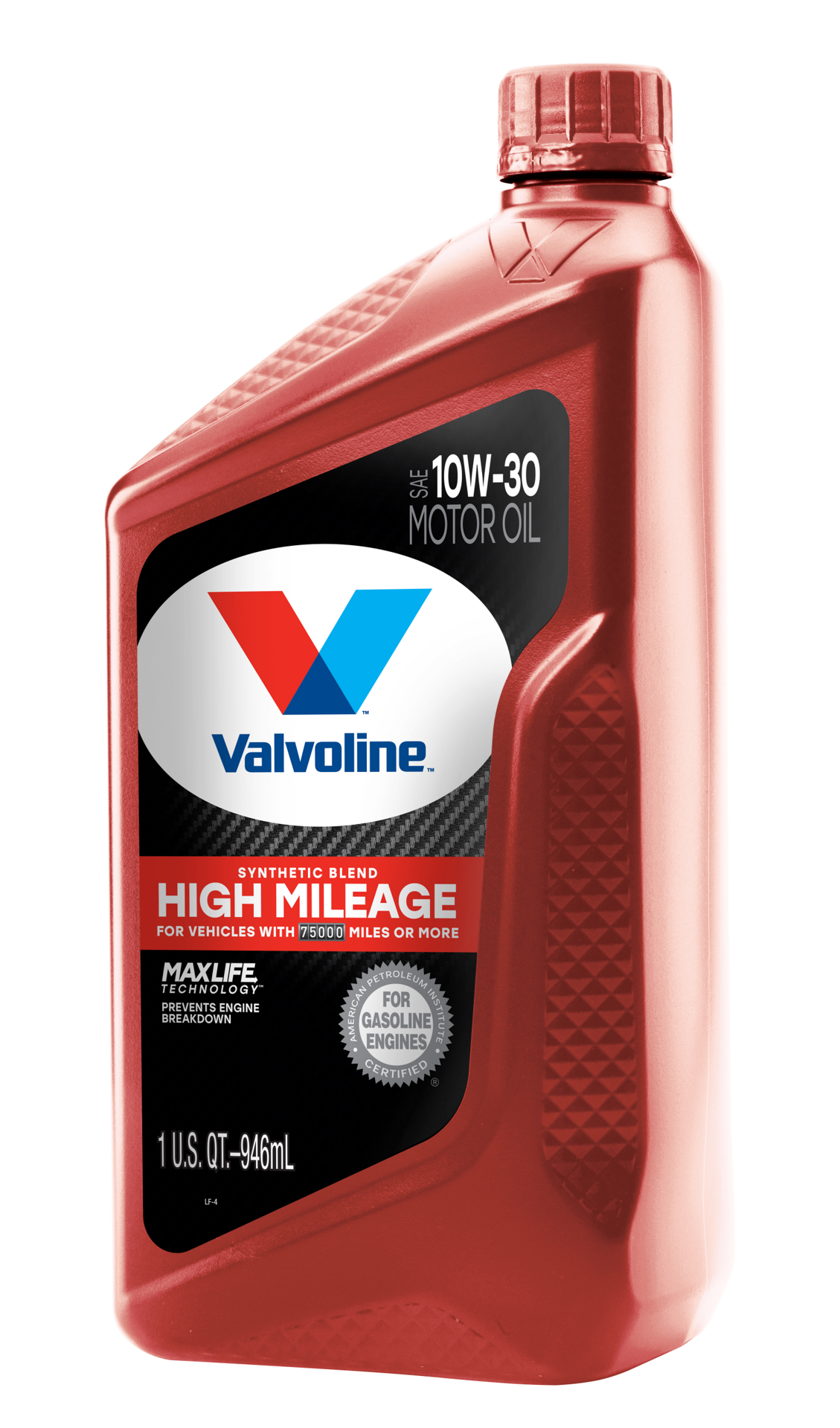 slide 3 of 3, Valvoline High Mileage SAE 10W-30 Motor Oil 1 qt, 1 qt
