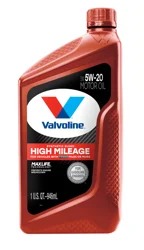 Valvoline High Mileage SAE 5W-2 Motor Oil 1 qt