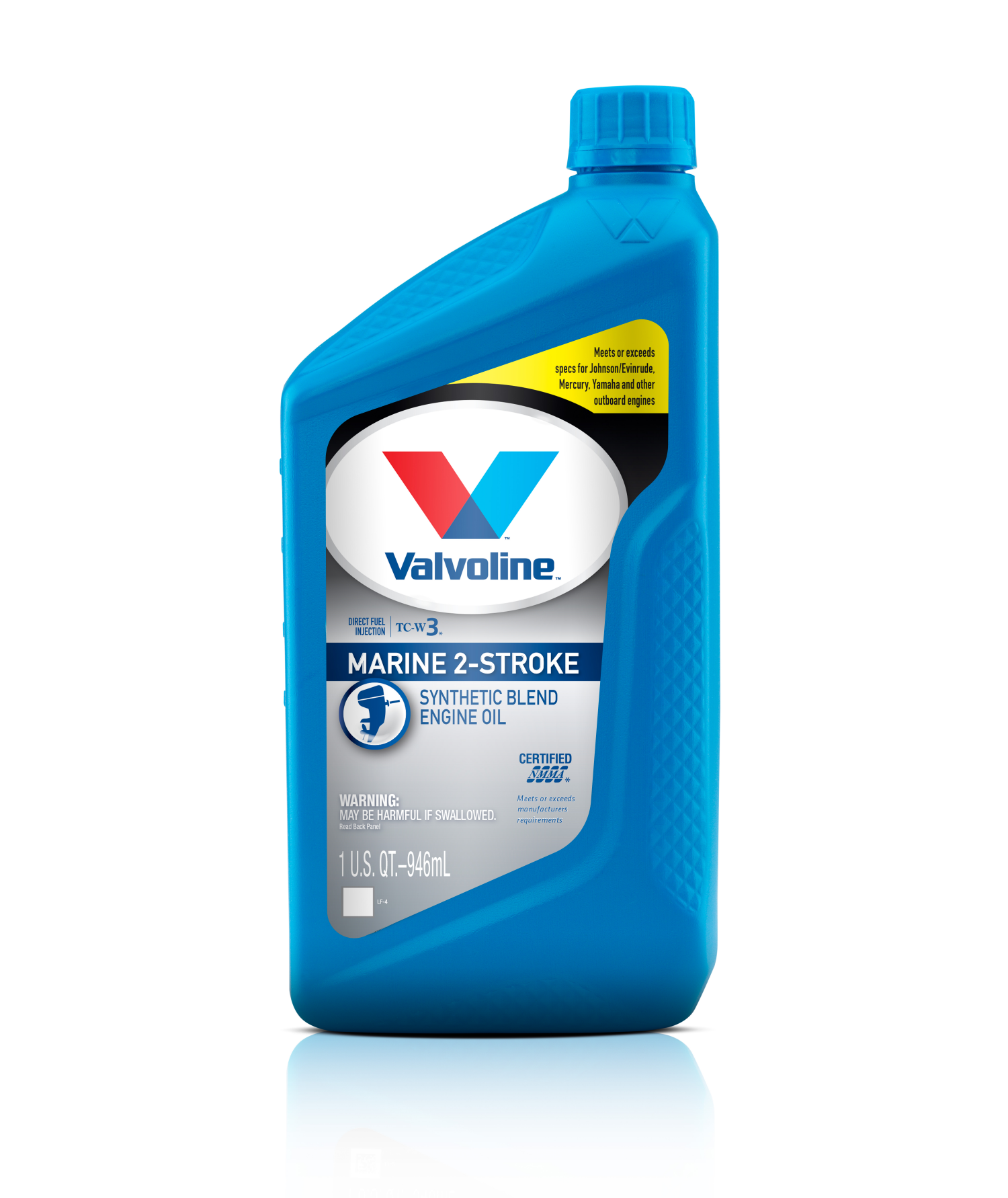 slide 1 of 2, Valvoline Marine Oil, Outboard 2 Cycle, 1 qt