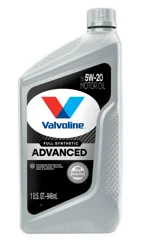 Valvoline SAE 5W-20 Fully Synthetic Advanced Motor Oil 1 qt