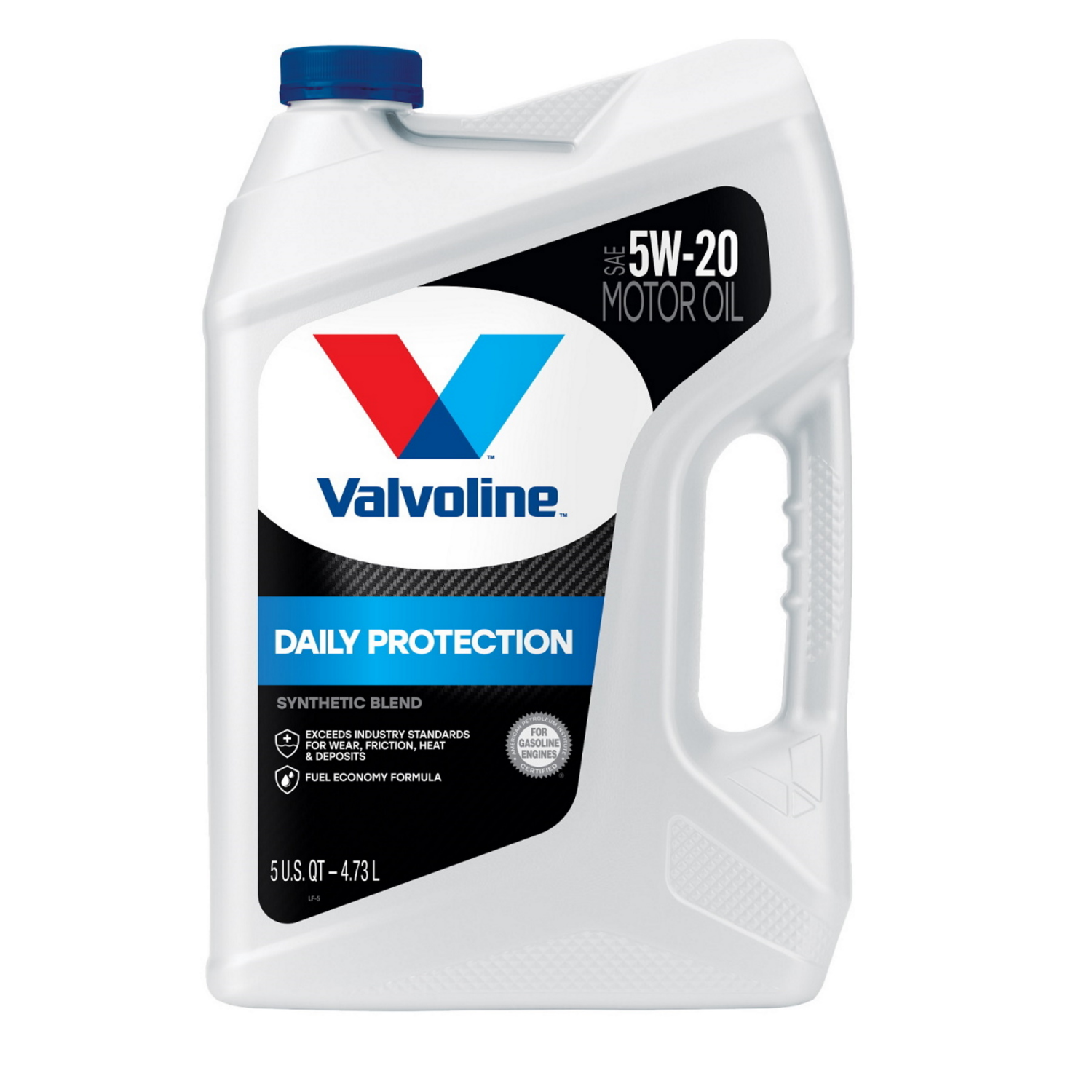 slide 1 of 2, Valvoline Daily Protection SAE 5W-20 Synthetic Blend Motor Oil 5 QT, 1 ct