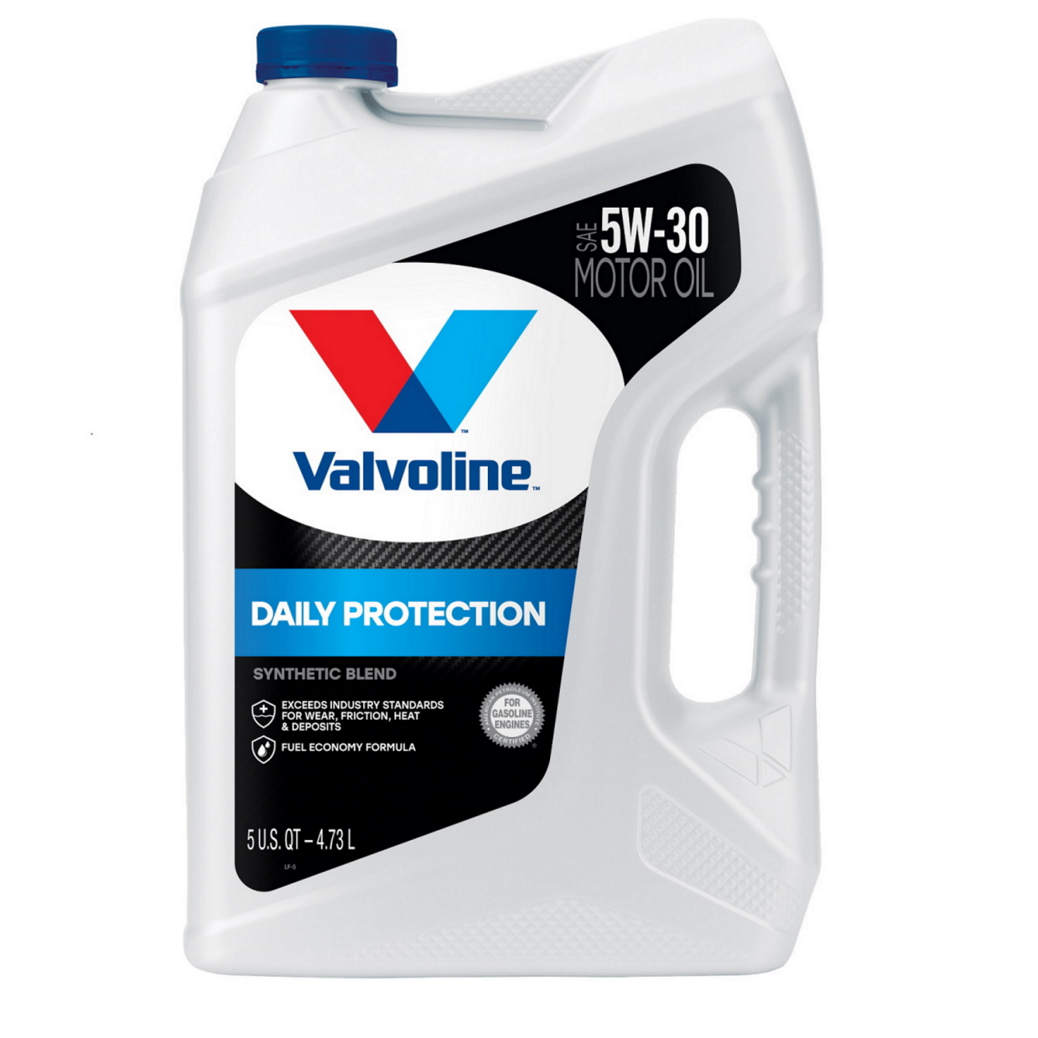 slide 1 of 2, Valvoline Daily Protection SAE 5W-30 Synthetic Blend Motor Oil 5 QT, 1 ct