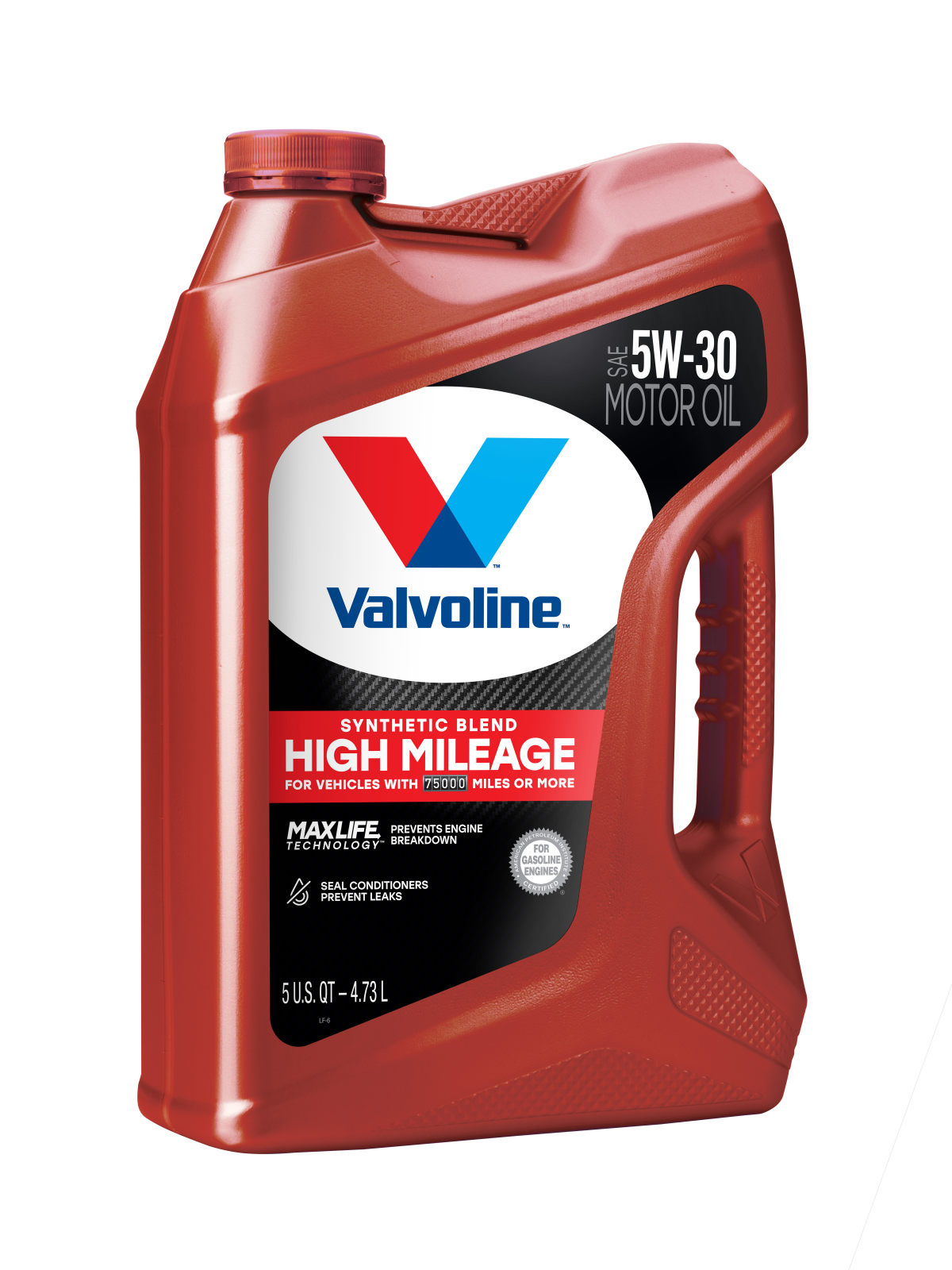 slide 3 of 3, Valvoline High Mileage with MaxLife Technology SAE 5W-30 Synthetic Blend Motor Oil 5 QT, 1 ct
