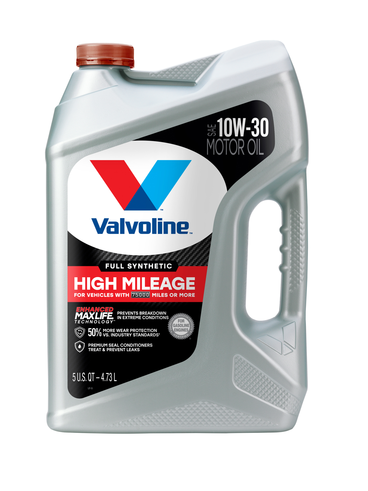 slide 1 of 2, Valvoline Full Synthetic High Mileage with MaxLife Technology SAE 10W-30 Motor Oil 5 QT, 1 ct