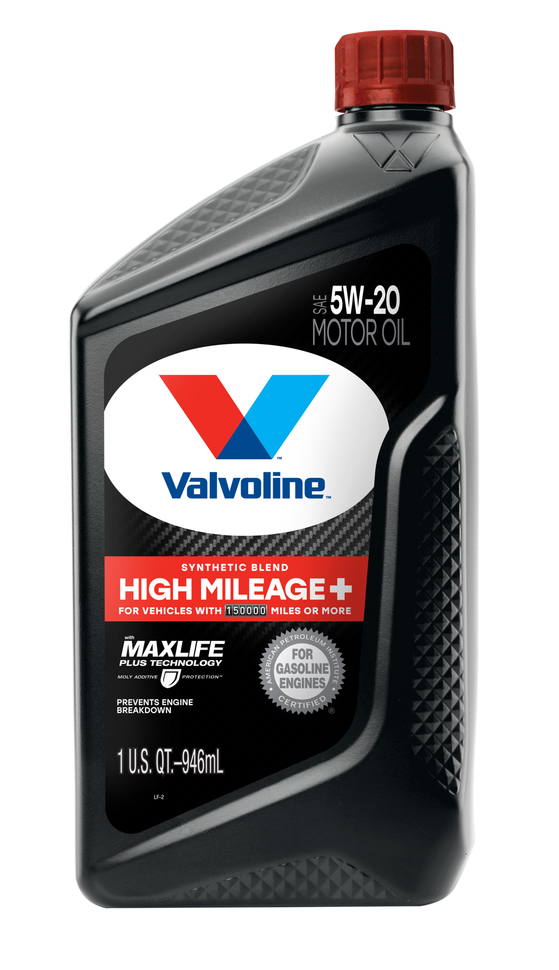 slide 1 of 2, Valvoline High Mileage 150K with Maxlife Plus Technology Motor Oil SAE 5W-20 1 QT, 1 ct