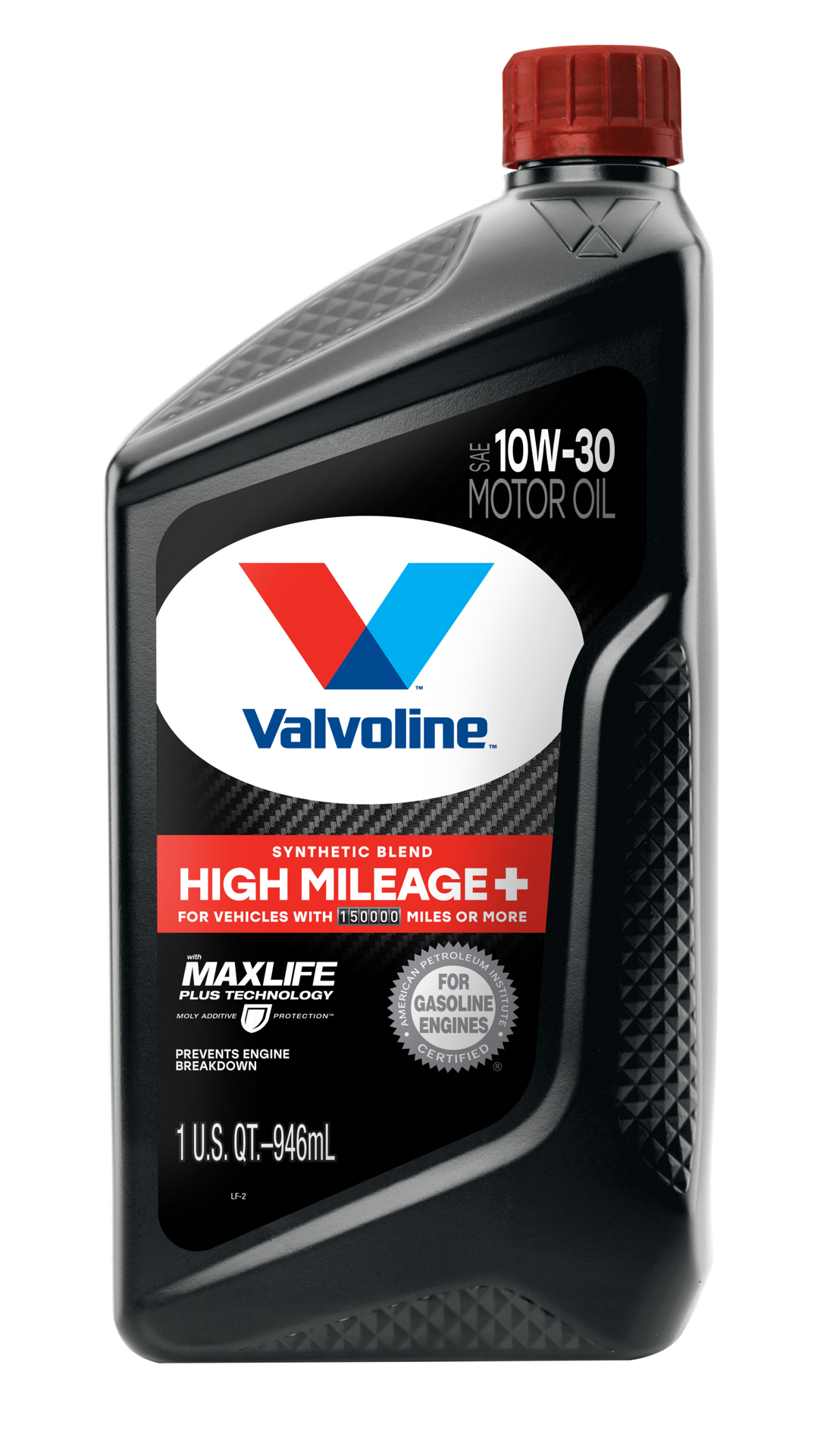 slide 1 of 2, Valvoline High Mileage 150K with Maxlife Plus Technology Motor Oil SAE 10W-30 1 QT, 1 ct