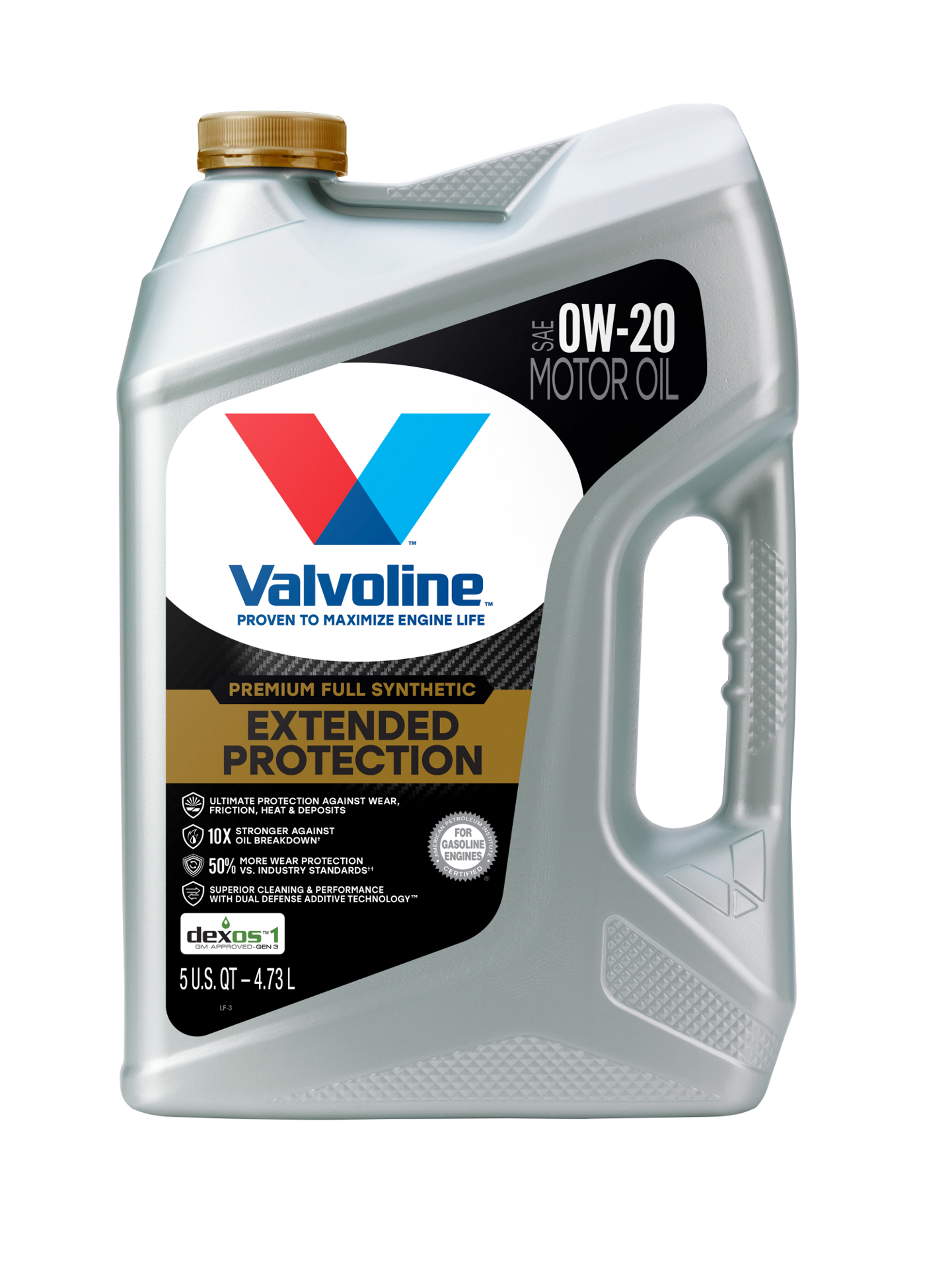 slide 1 of 2, Valvoline Extended Protection Full Synthetic Motor Oil SAE 0W-20 5 QT, 1 ct