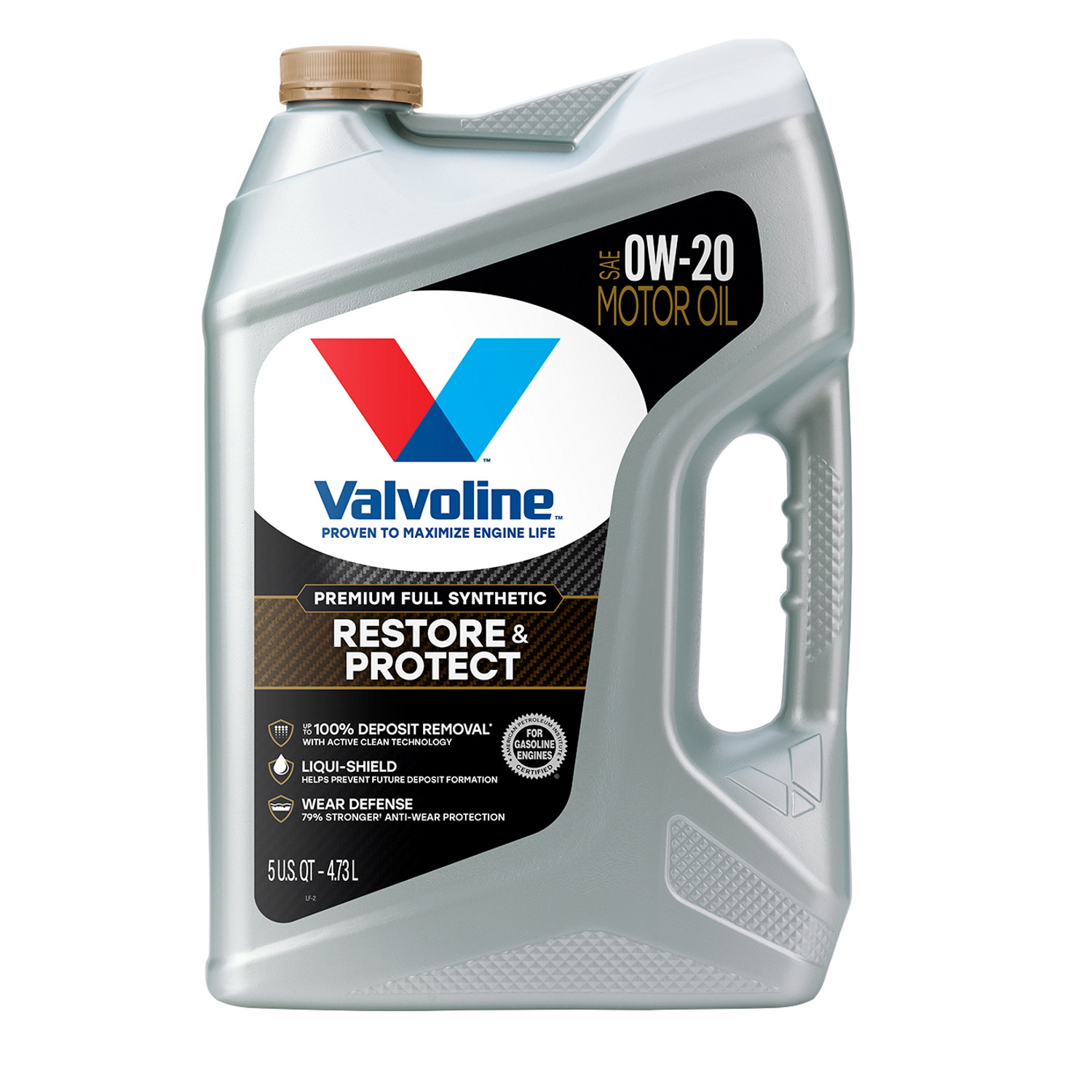 slide 1 of 2, Valvoline Restore & Protect Premium Full Synthetic Sae 0W-20 Motor Oil, 5 qt