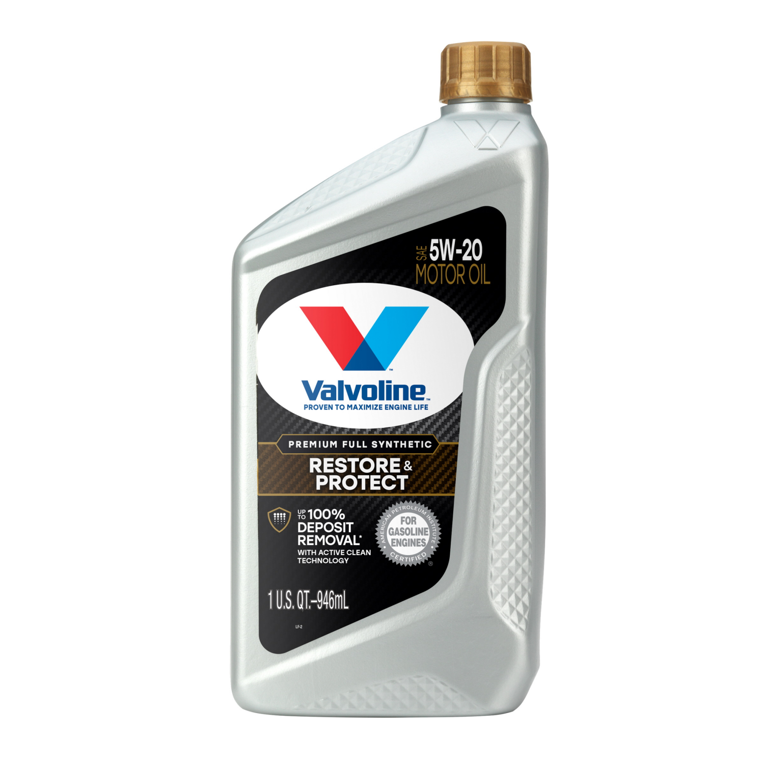slide 1 of 2, Valvoline Restore & Protect Full Synthetic 5W-20 Motor Oil, 1 qt
