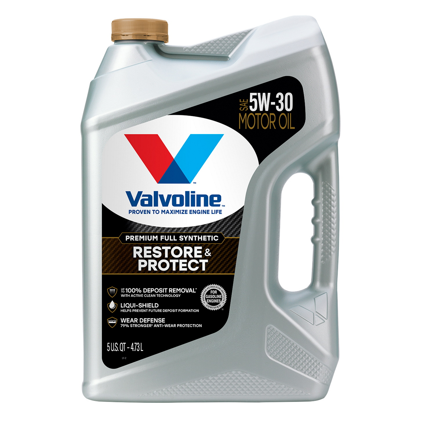 slide 1 of 2, Valvoline Restore & Protect Premium Full Synthetic Sae 5W-30 Motor Oil, 5 qt