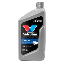 Valvoline 4-Stroke Motorcycle Full Synthetic SAE 10W-40 Motor Oil 1 QT