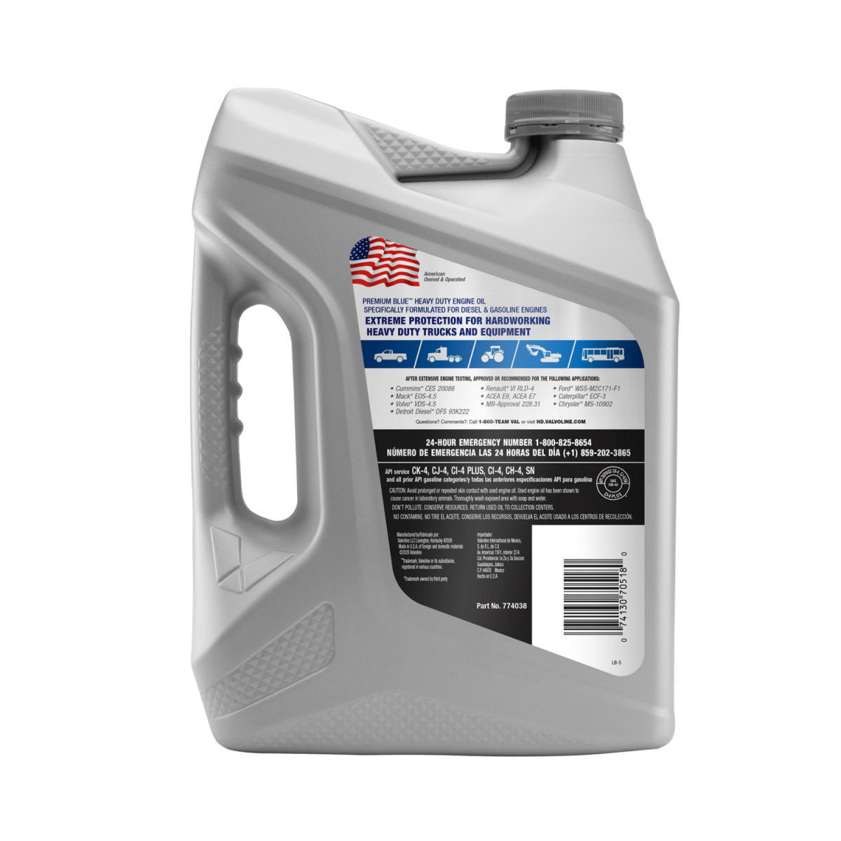 slide 2 of 2, Valvoline Premium Blue Extreme SAE 5W-40 Full Synthetic Diesel Engine Oil 1 GA, 1 ct