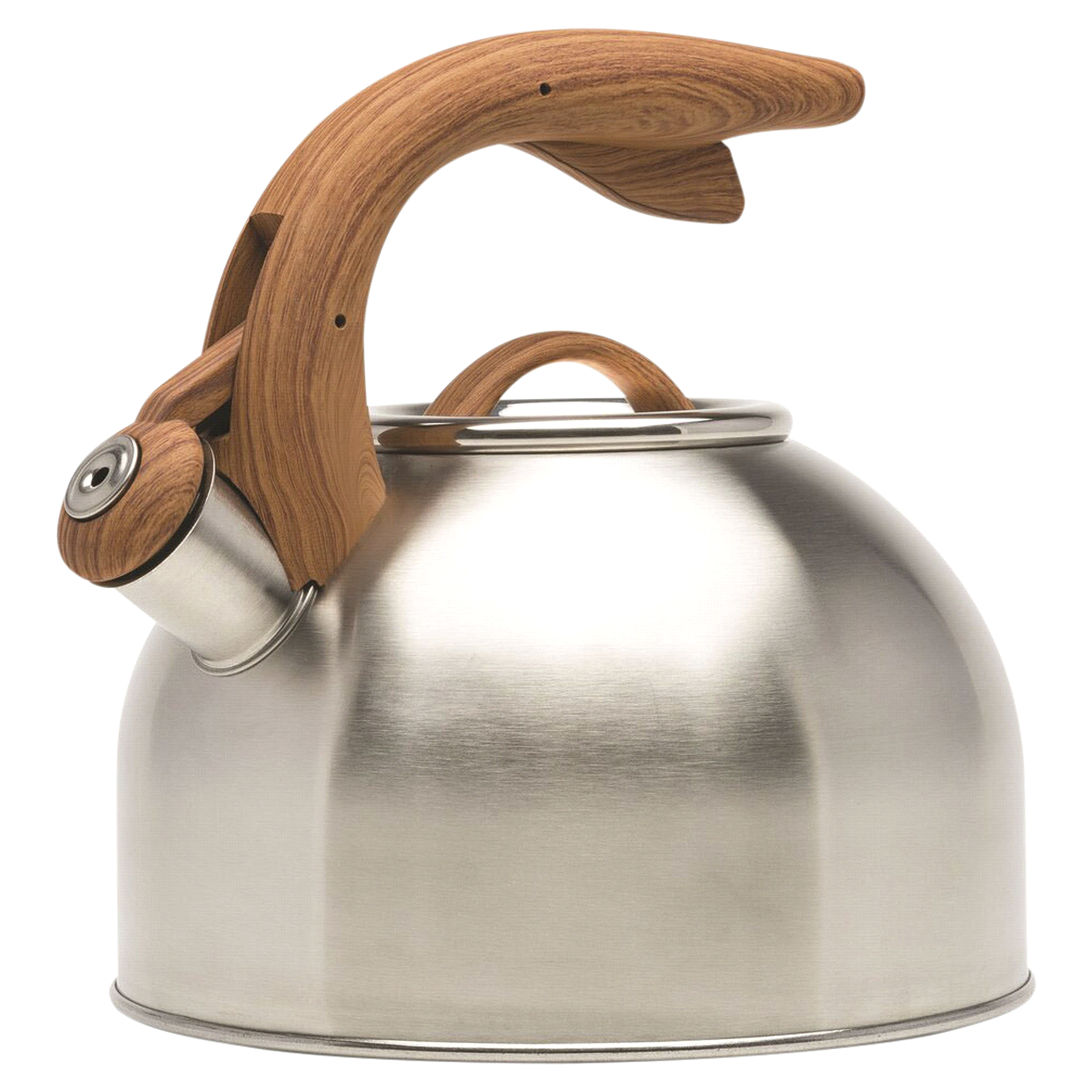 slide 1 of 1, Primula Avalon Stainless Tea Kettle with Wood Handle, 2.5 qt