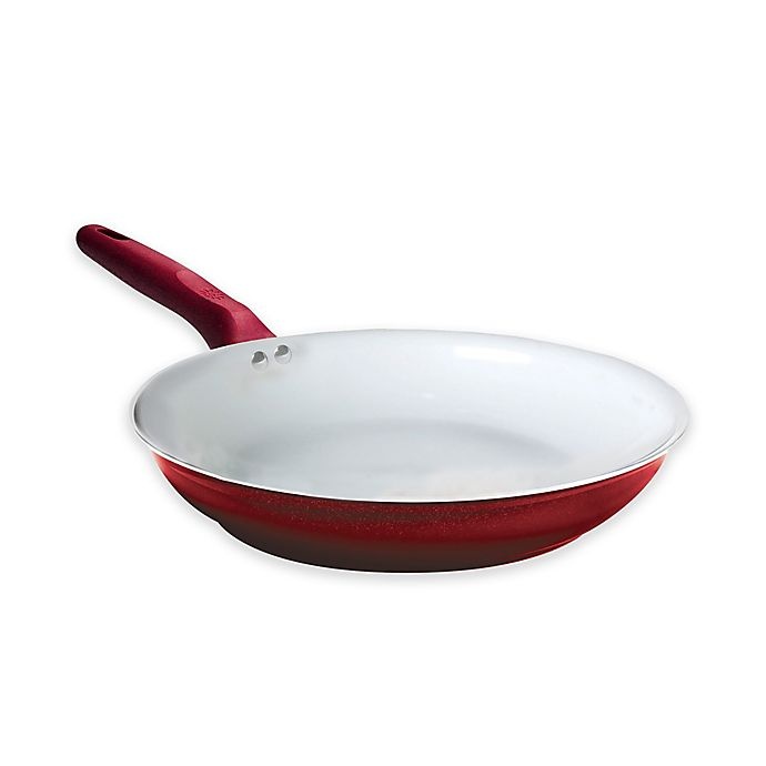 slide 1 of 4, Ecolution Bliss Nonstick Aluminum Fry Pan - Candy Apple Red, 9.5 in