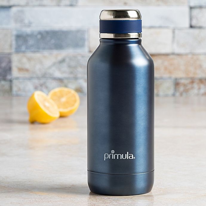 slide 2 of 3, Primula Luster Water Bottle - Navy, 17 oz