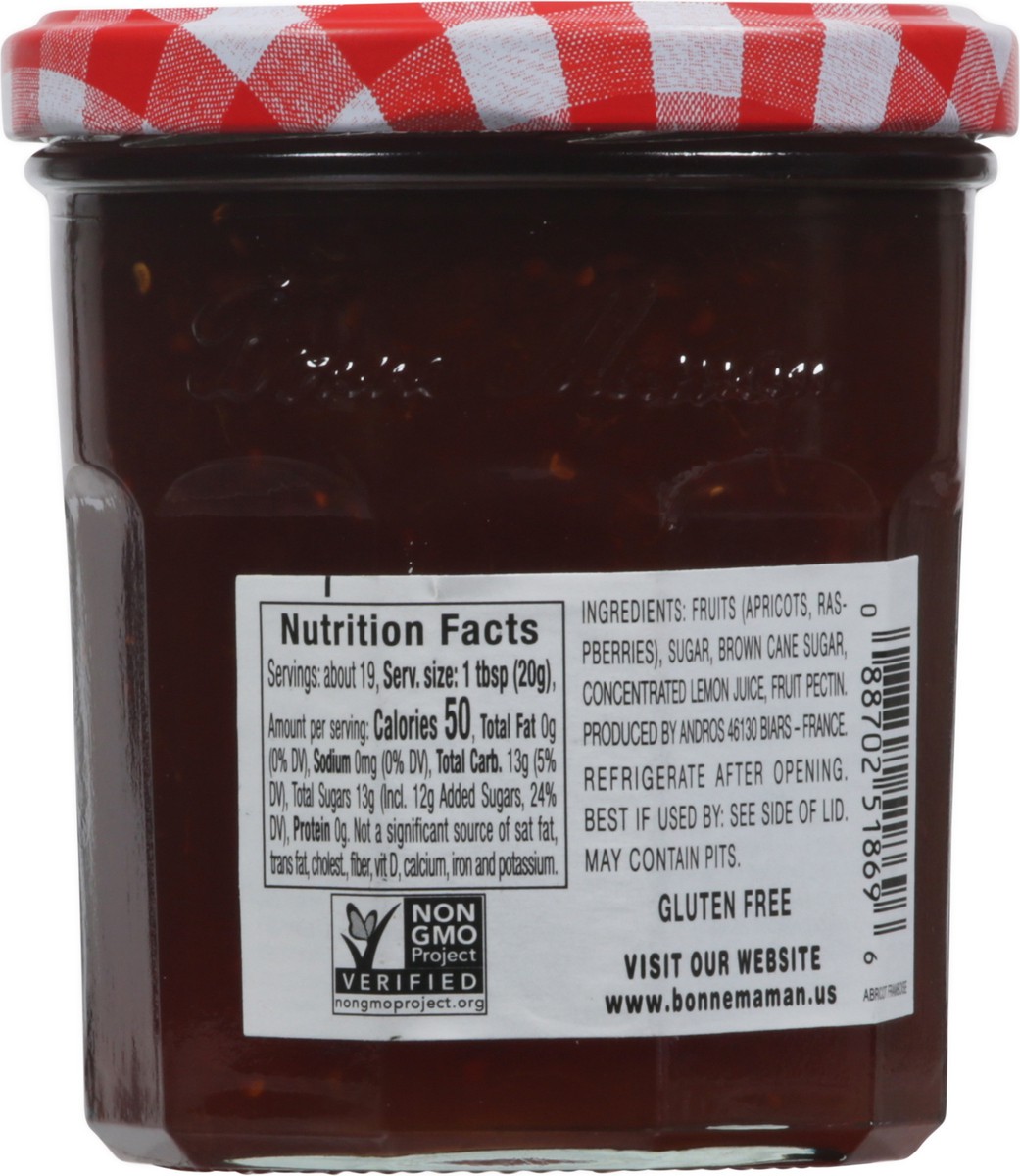 slide 11 of 11, Bonne Maman Bnemmn Preserves Apricot Raspbry, 13 oz