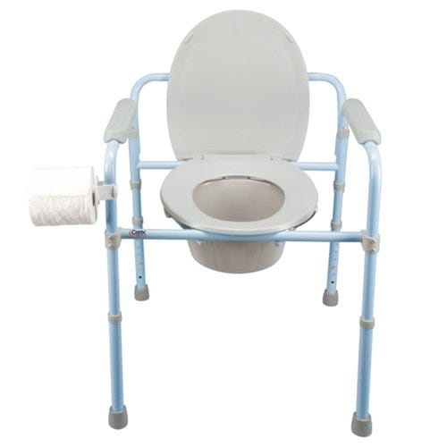 slide 2 of 4, Carex Deluxe Folding Commode, 1 ct