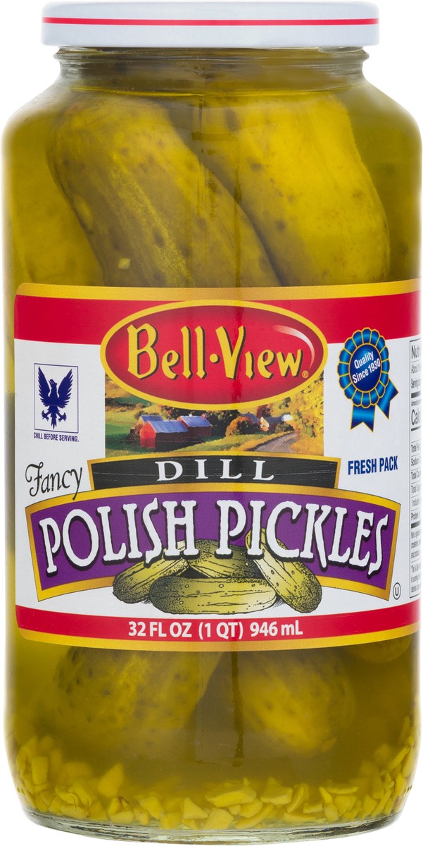 slide 6 of 9, Bell-View Dill Polish Pickles 32 oz, 32 oz