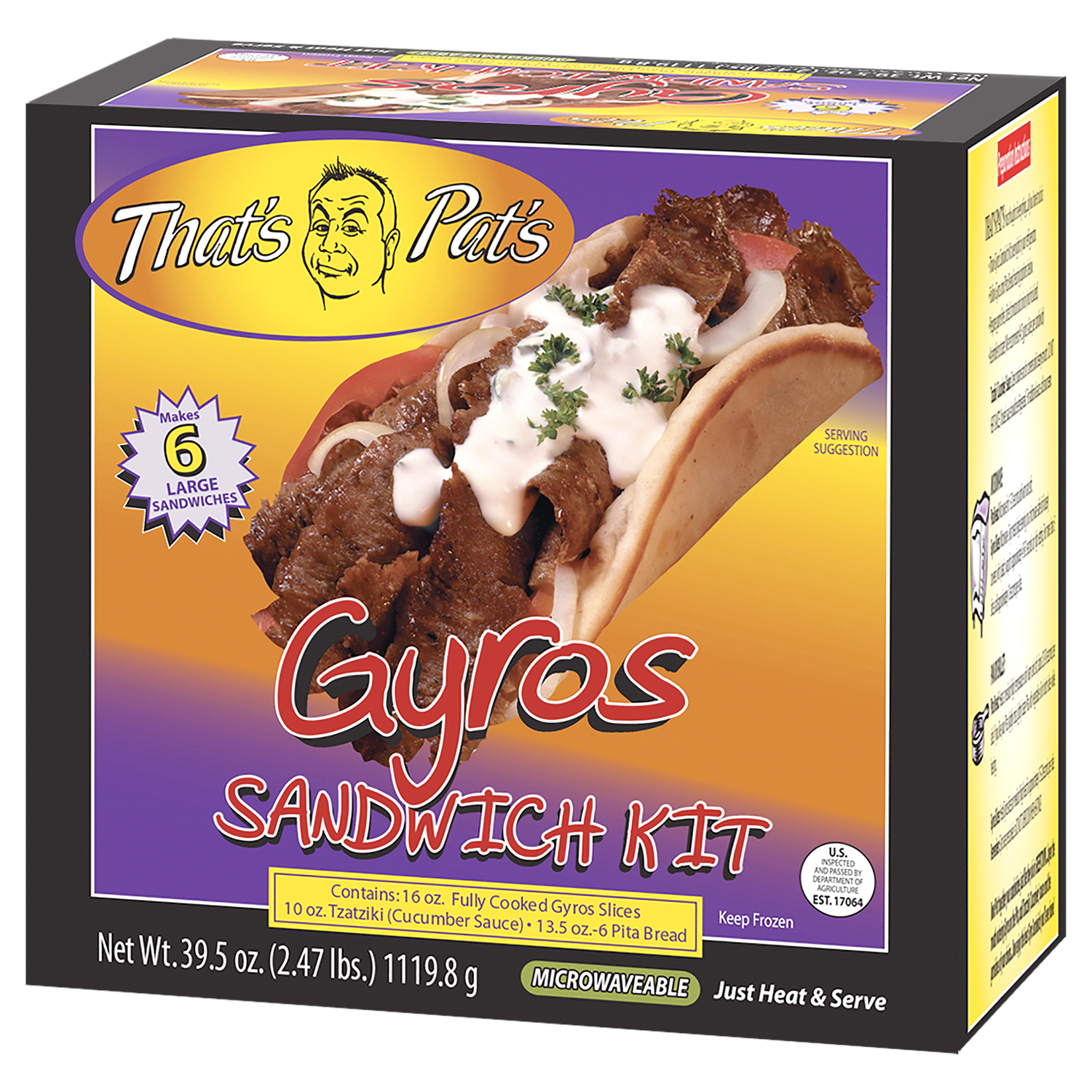 slide 2 of 2, Thats Pats Gyro Kit, 2.47 lb