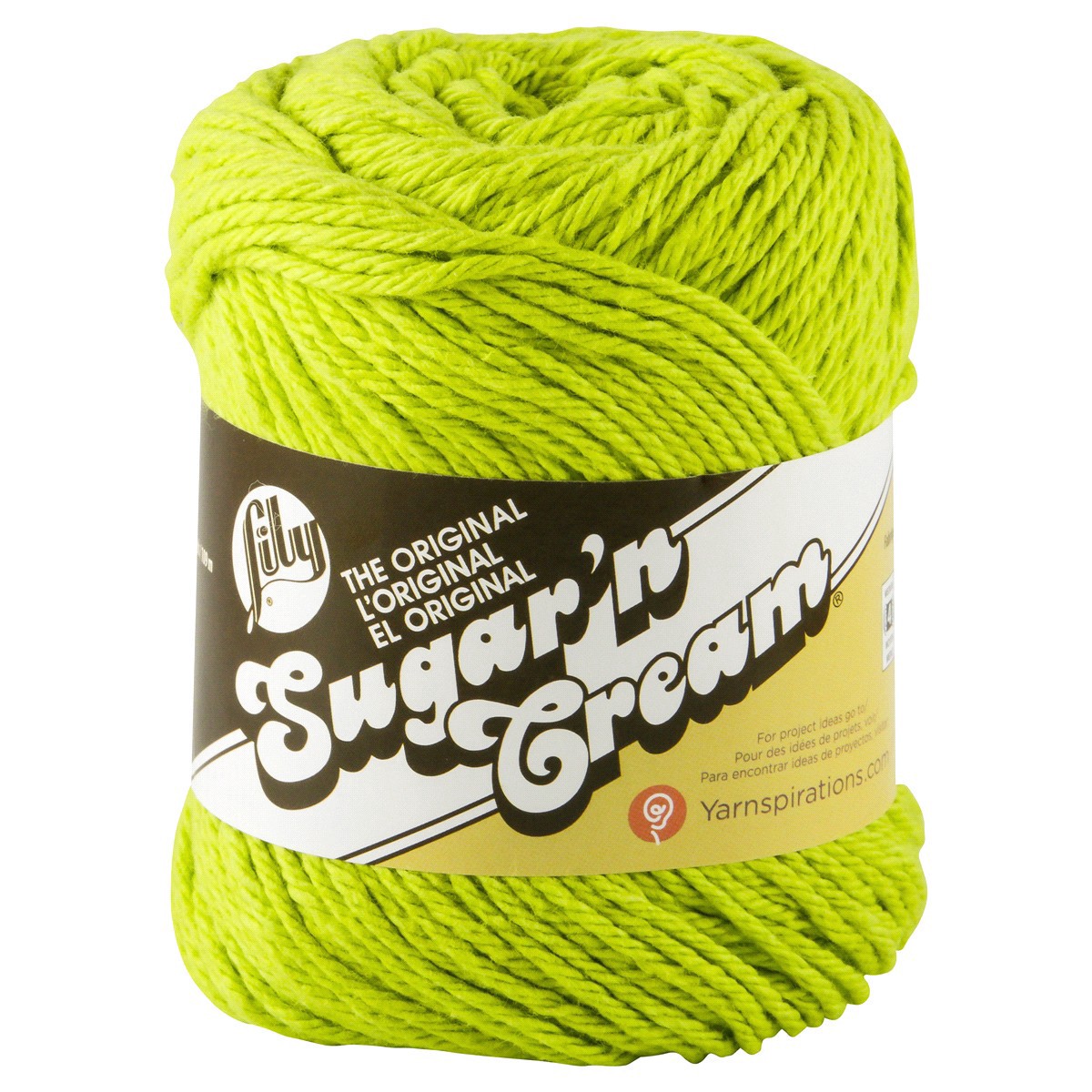 slide 1 of 9, Lily Sugar 'n Cream Yarn - Hot Green, 1 ct