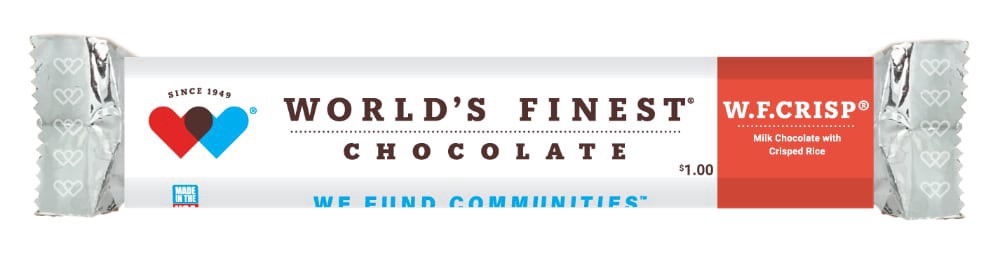 slide 1 of 1, World's Finest Chocolate W.F.Crisp Milk Chocolate Bar - 1 oz, 1 oz