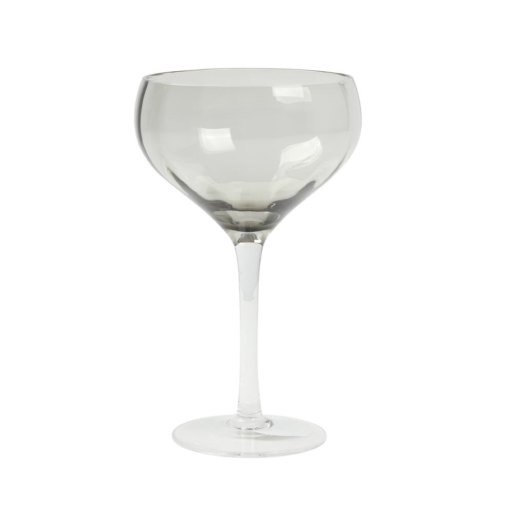 slide 1 of 1, Sur La Table Coupe Glass - Smoke Black, 12.17 oz