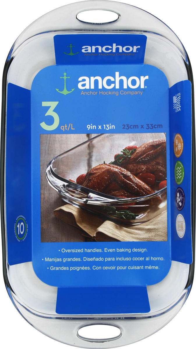 slide 3 of 4, Anchor Bakeware 1 ea, 3 qt