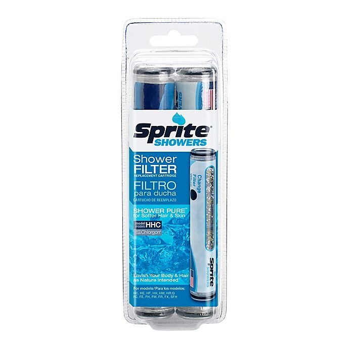 slide 2 of 2, Sprite Handheld Shower Replacement Filter Cartridge, 2 ct