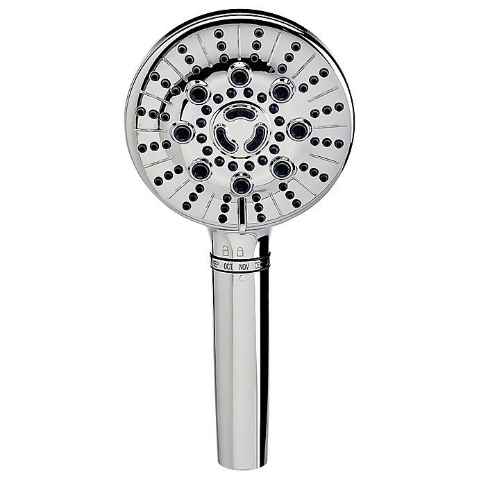 slide 2 of 2, Sprite Biarritz 7-Spray Filtered Handheld Showerhead - Chrome, 1 ct