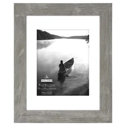 Malden Distressed Manhattan Matted 8 in x 10 in / 11 in x 14 in Gray Picture Frame