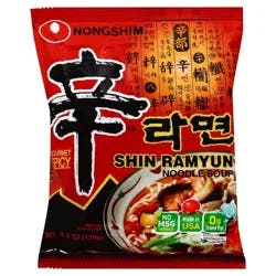 Nongshim Shin Gourmet Spicy Noodle Soup 4.23 oz