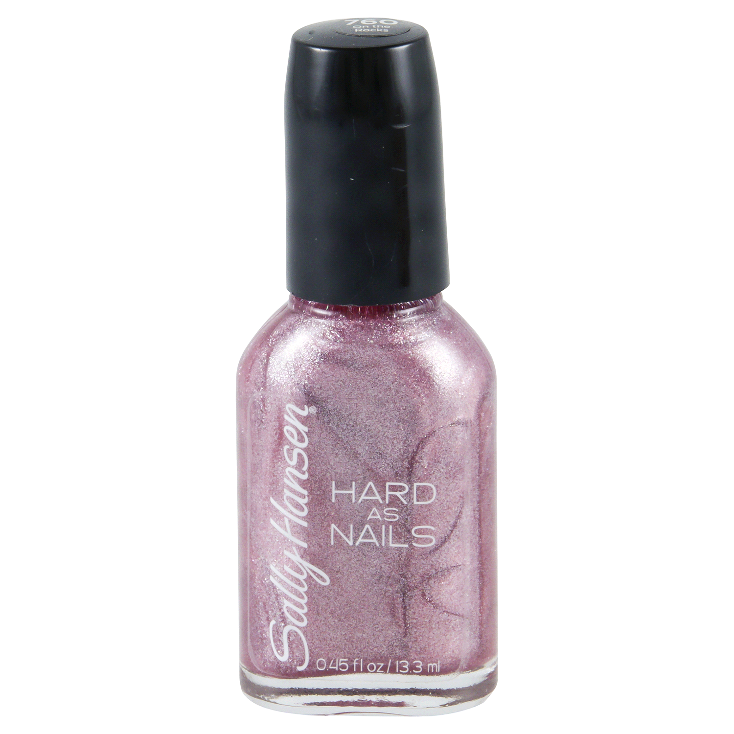 slide 1 of 2, COTY Sally Hansen SH Hard as Nails Color Nail Polish Lacquer On The Rocks 760 13.3 ML / 0.45 FL OZ, 1 ct