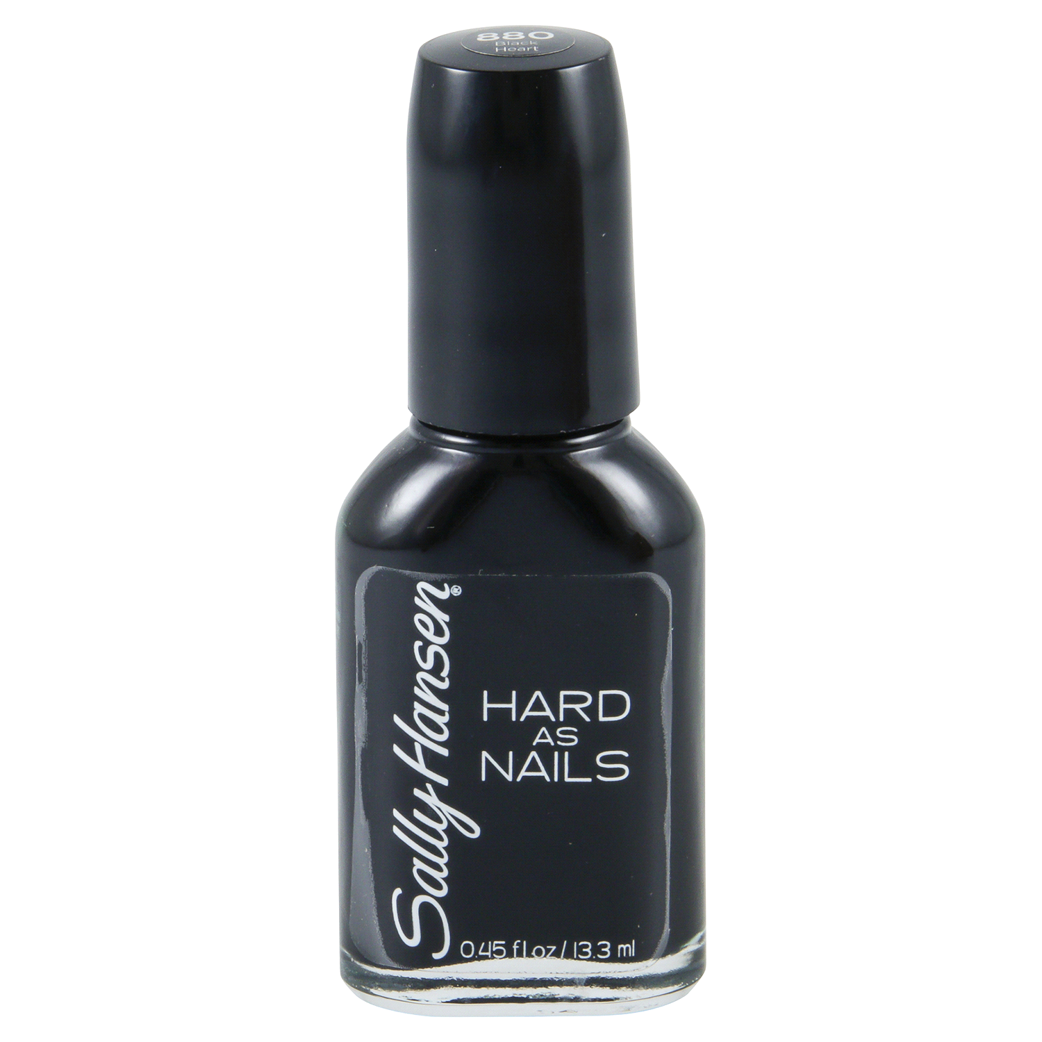 slide 1 of 2, Sally Hansen Hard as Nails Black Heart 880 Nail Polish 0.45 fl oz, 0.45 fl oz