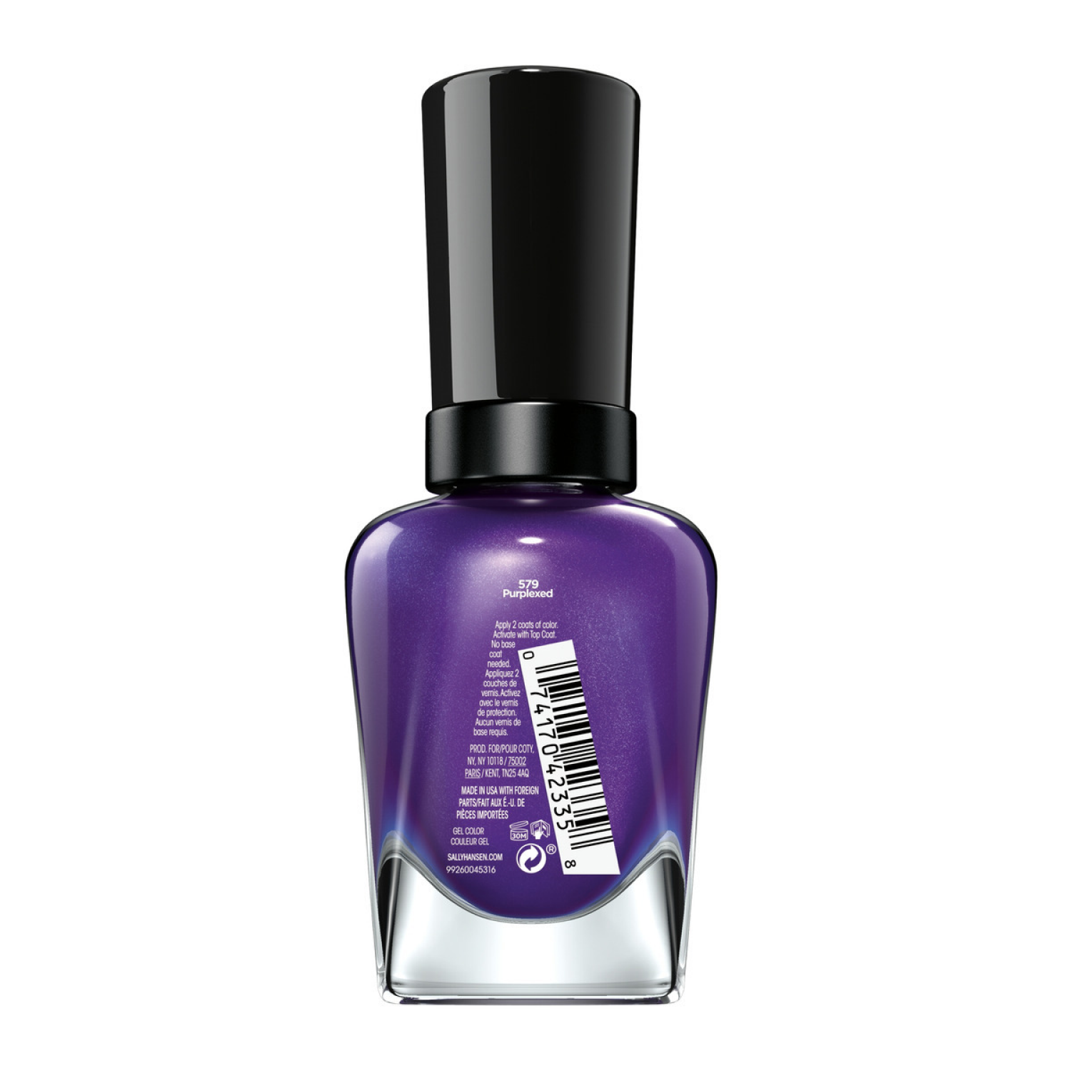 slide 2 of 7, Sally Hansen Miracle Gel, Purplexed, Gel Nail Polish, Chip-Resistant Nail Polish, Lasts up to 8 Days, 0.5 fl oz, 14.70 mL