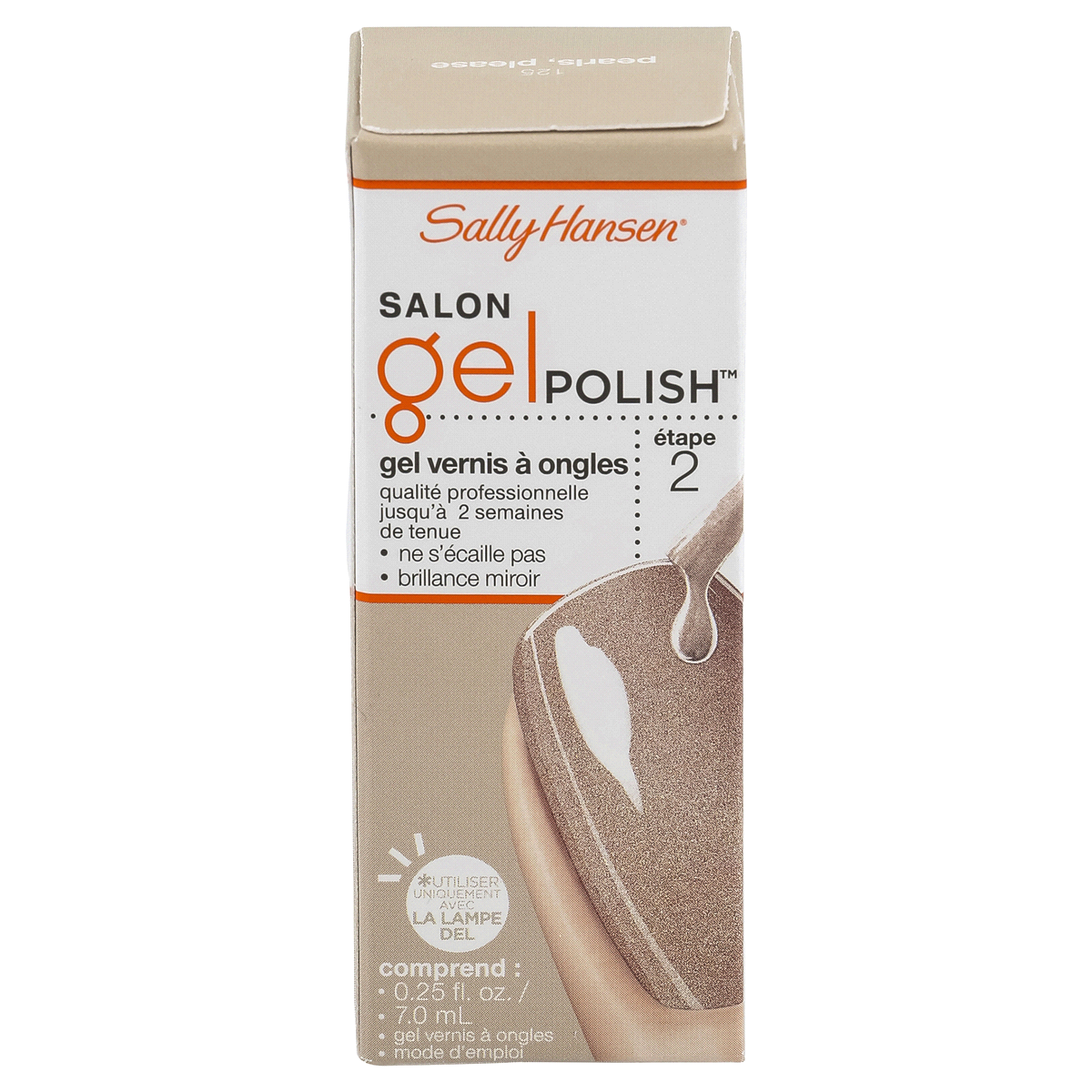 slide 2 of 6, Sally Hansen Salon Gel Polish - 125 Pearls, Please, 1 ct